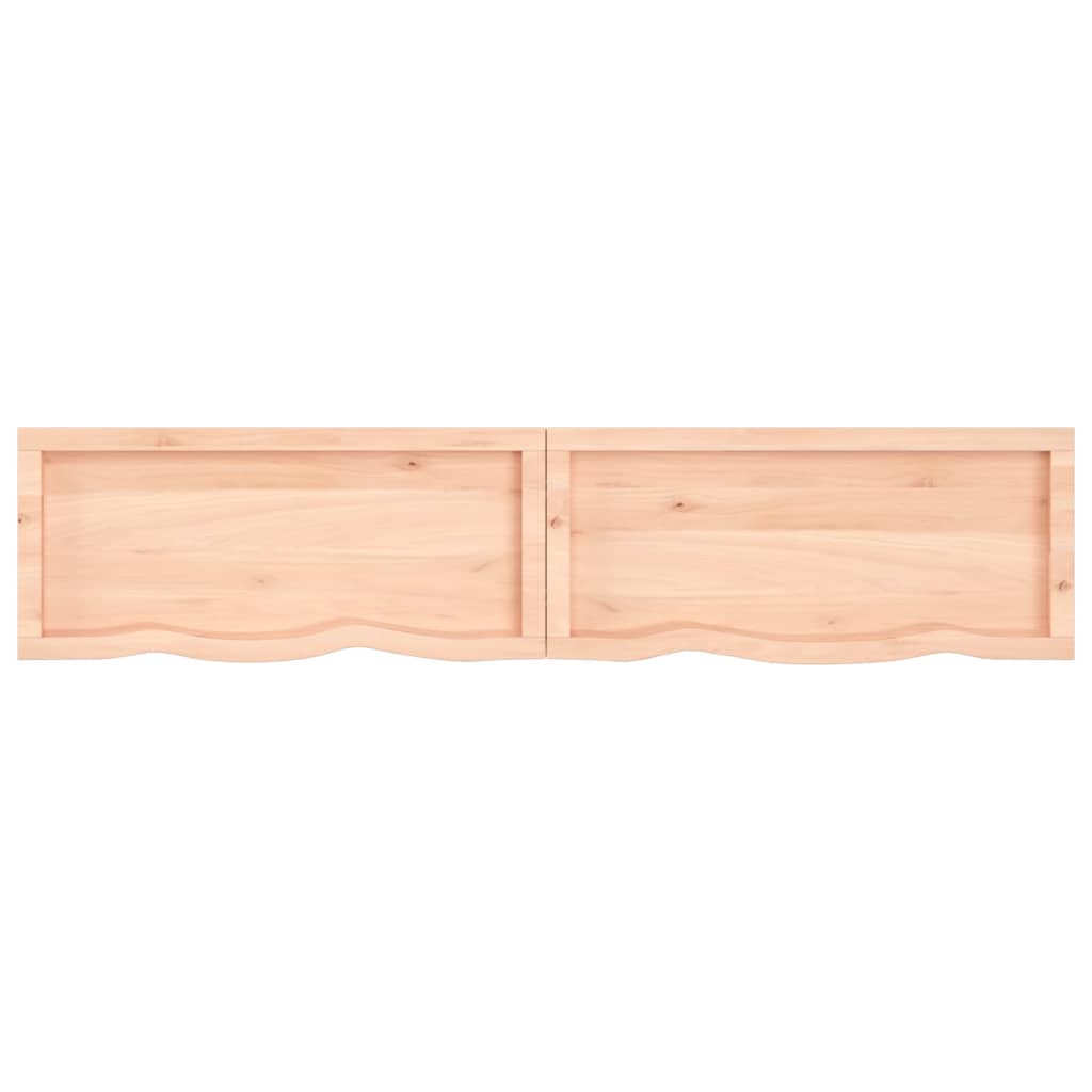 vidaXL Tablero de mesa madera maciza roble sin tratar 180x40x(2-6) cm