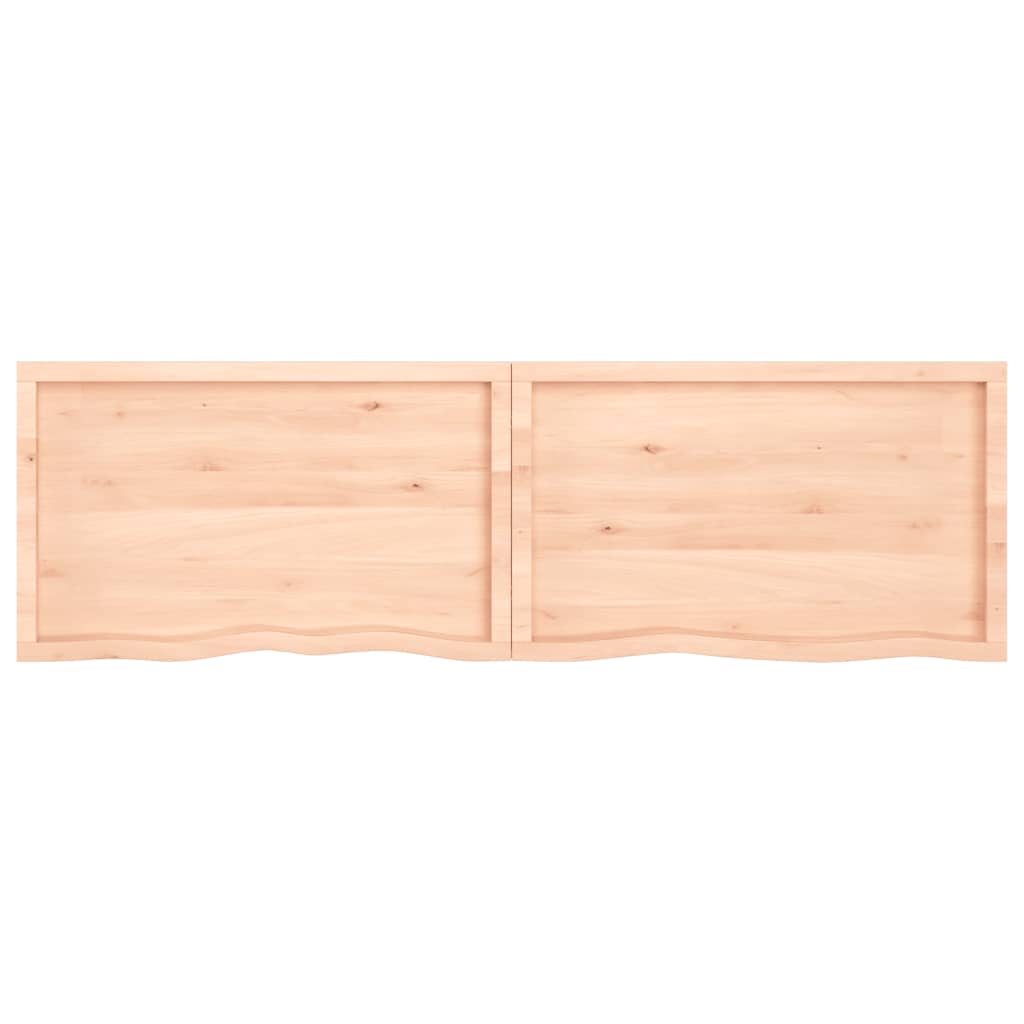 vidaXL Tablero de mesa madera maciza roble sin tratar 200x60x(2-4) cm