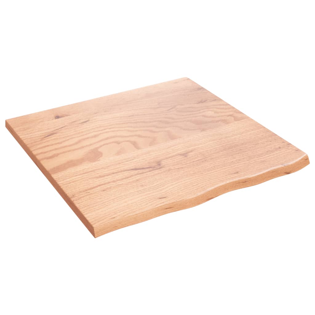 vidaXL Tablero de mesa madera roble tratada marrón claro 60x60x2 cm