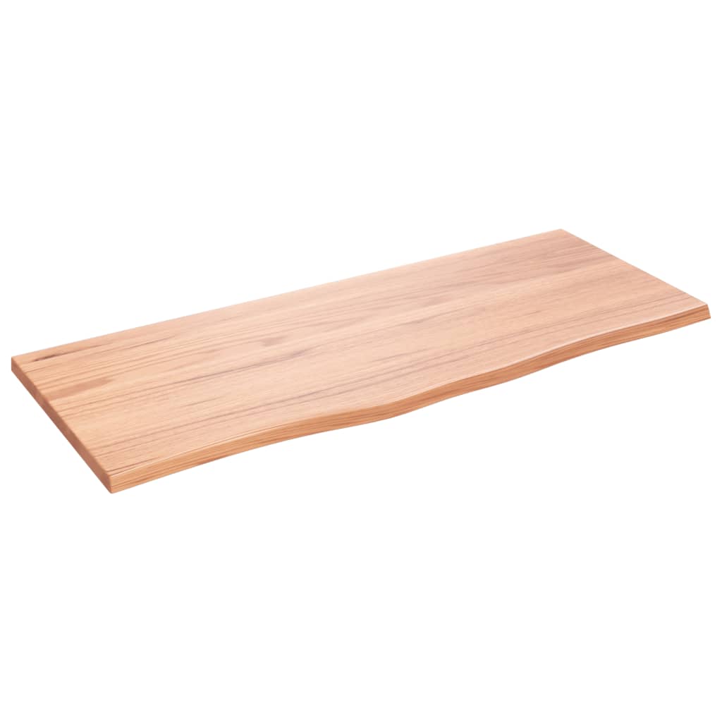 vidaXL Tablero de mesa madera roble tratada marrón claro 100x40x2 cm