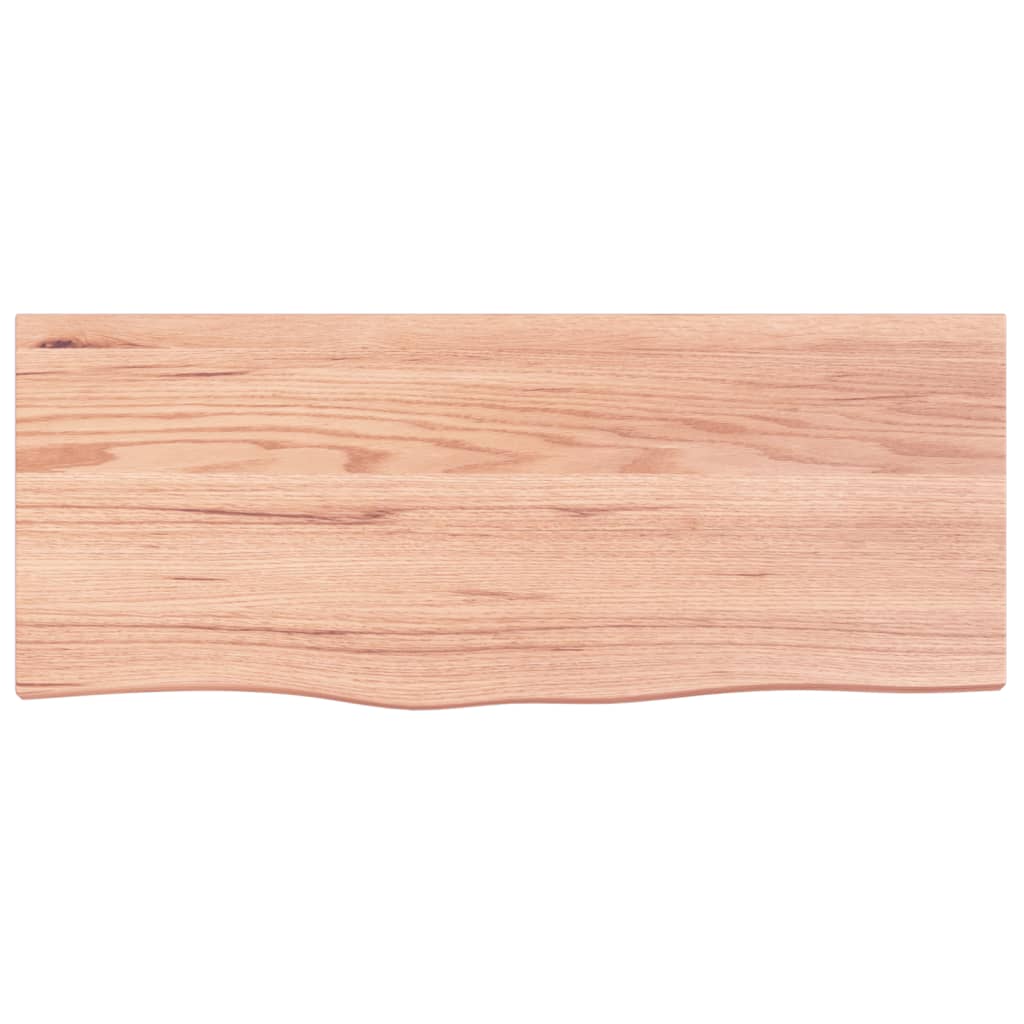 vidaXL Tablero de mesa madera roble tratada marrón claro 100x40x2 cm