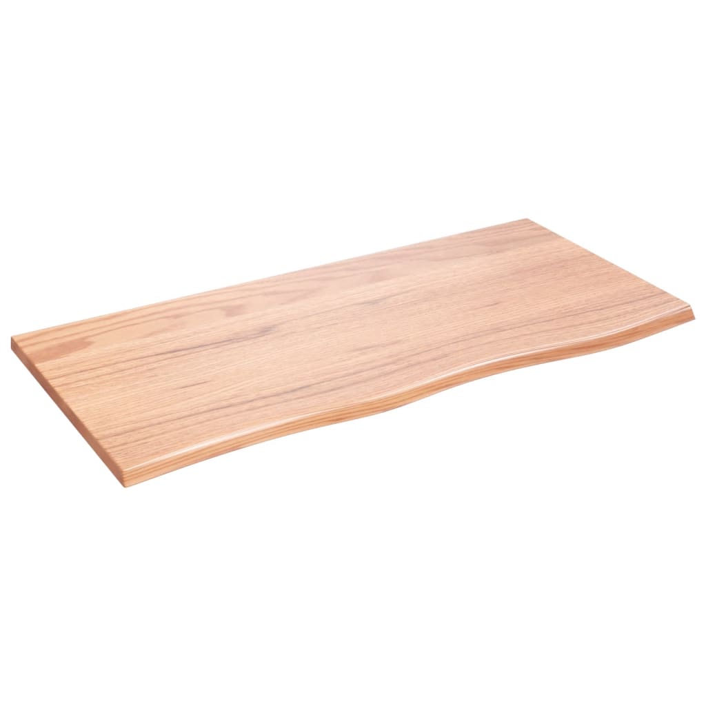 vidaXL Tablero de mesa madera roble tratada marrón claro 100x50x2 cm