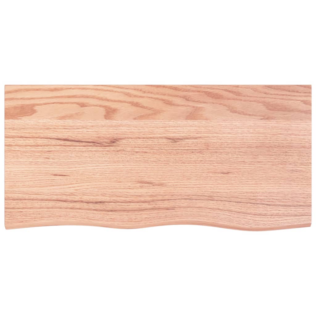 vidaXL Tablero de mesa madera roble tratada marrón claro 100x50x2 cm