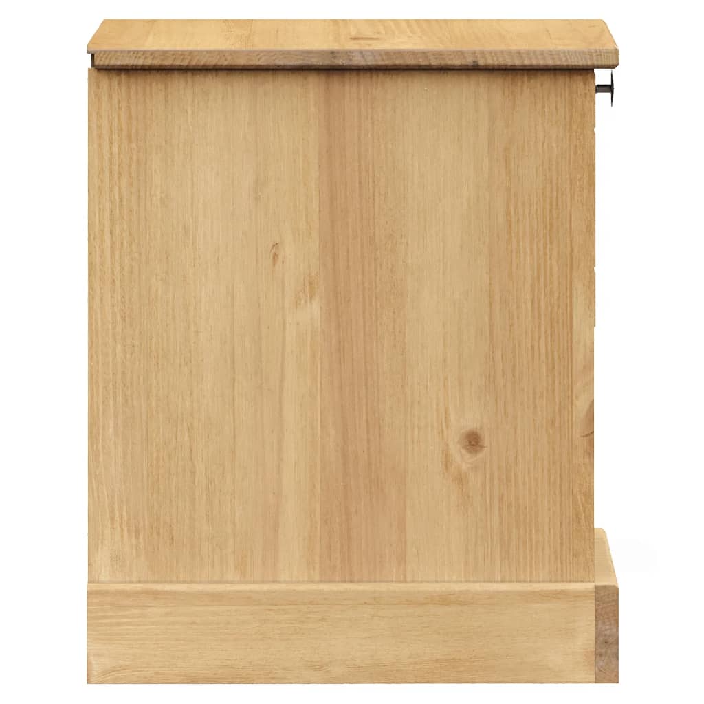 vidaXL Mesita de noche VIGO madera maciza de pino 42x35x42 cm