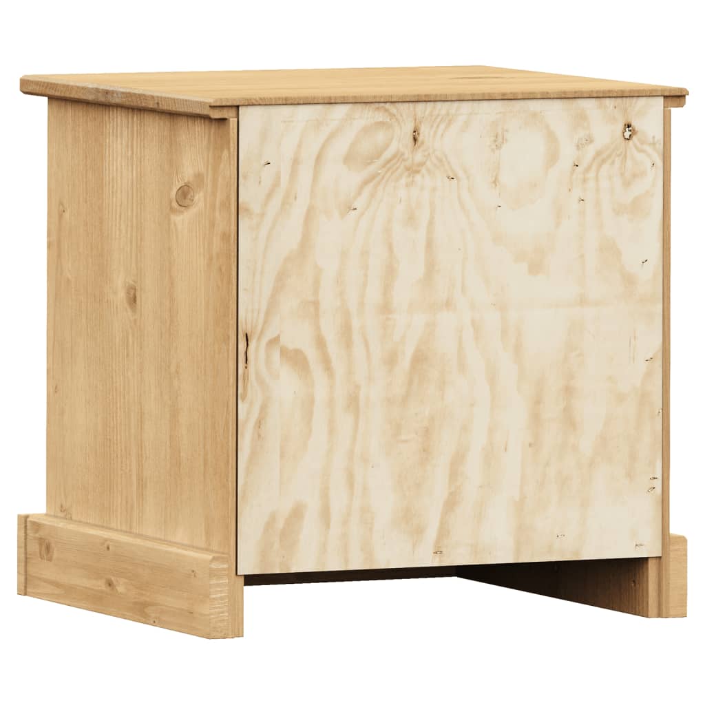 vidaXL Mesita de noche VIGO madera maciza de pino 42x35x42 cm