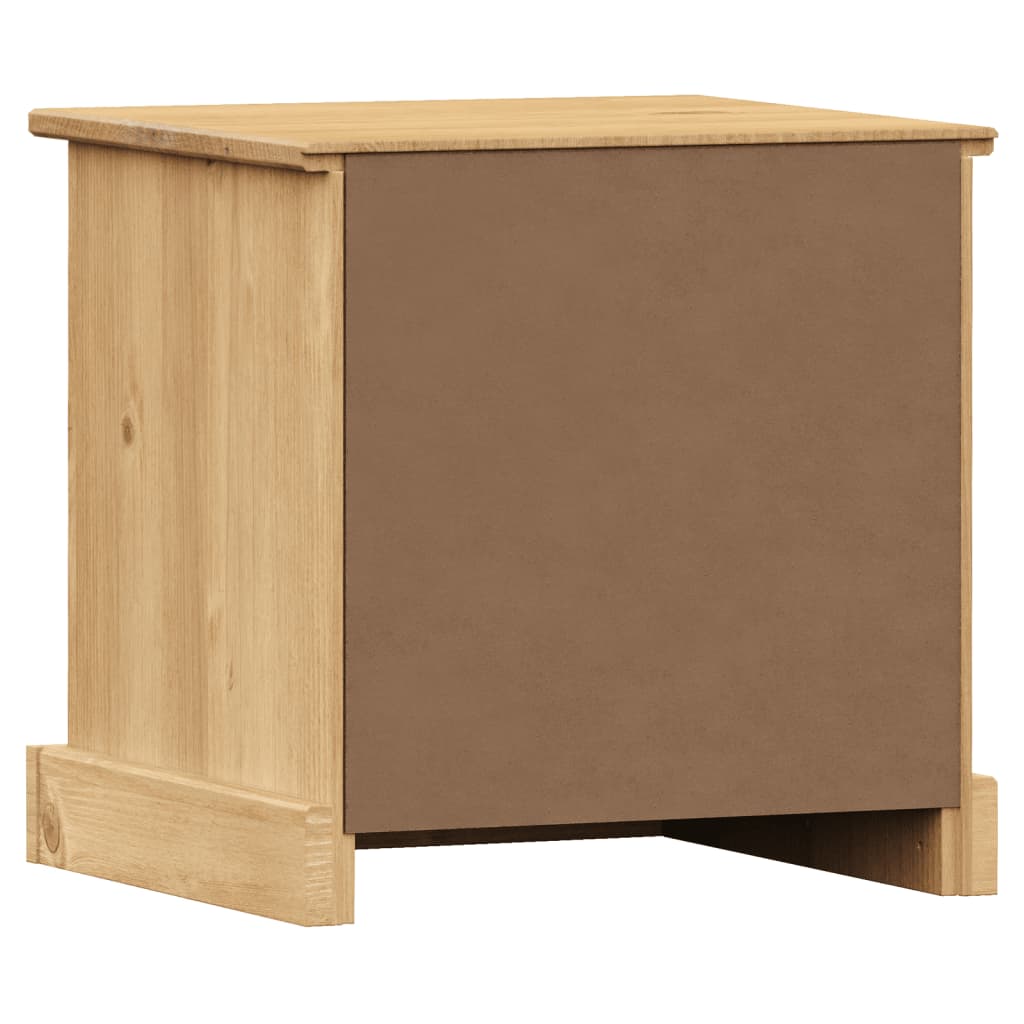 vidaXL Mesita de noche VIGO madera maciza de pino 42x35x42 cm