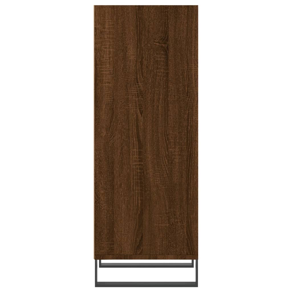 vidaXL Aparador de madera de ingeniería marrón roble 34,5x32,5x90 cm