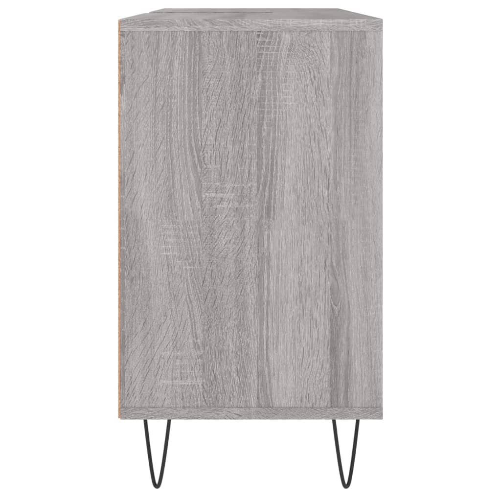 vidaXL Mueble de baño madera de ingeniería gris Sonoma 80x33x60 cm