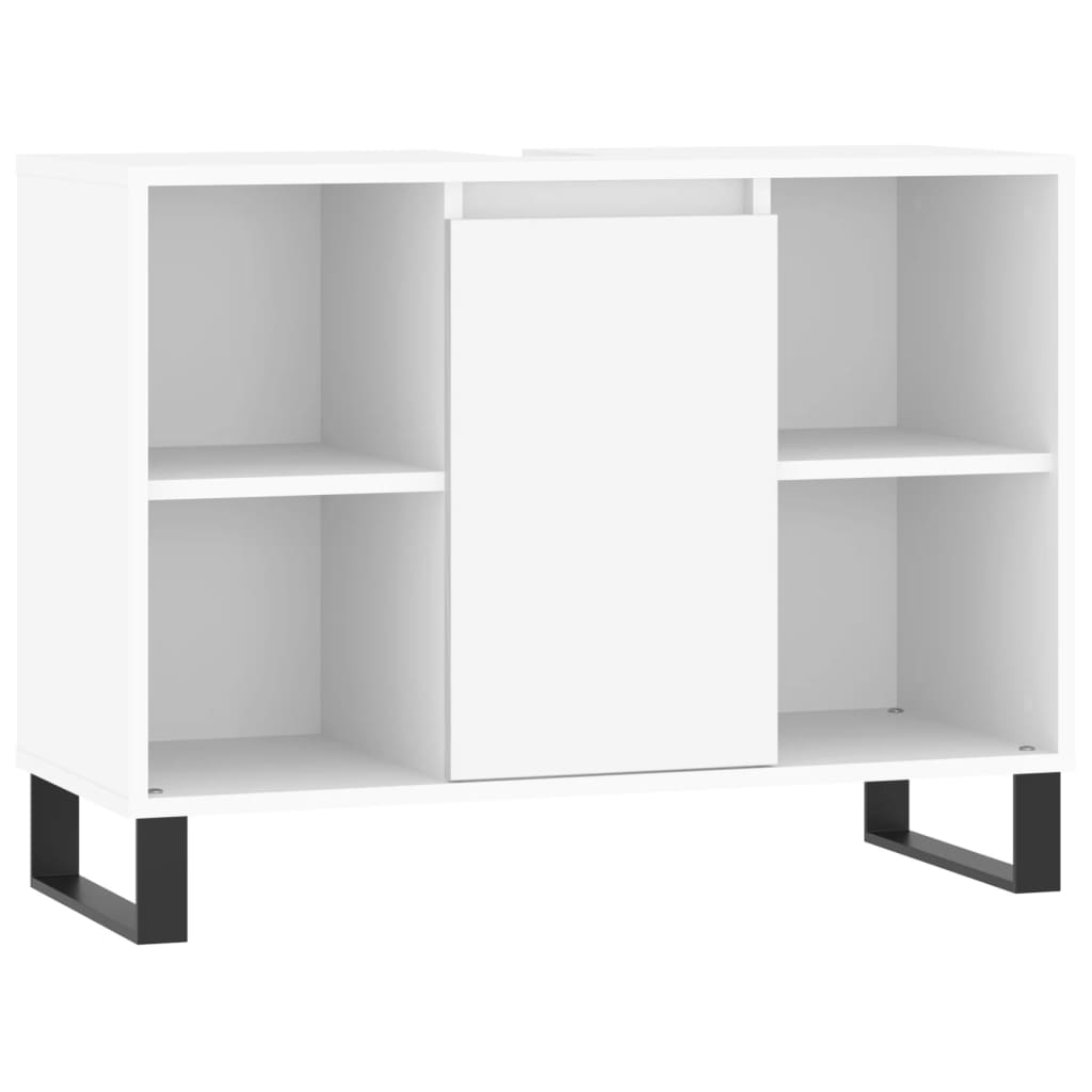 vidaXL Mueble de baño madera de ingeniería blanco 80x33x60 cm