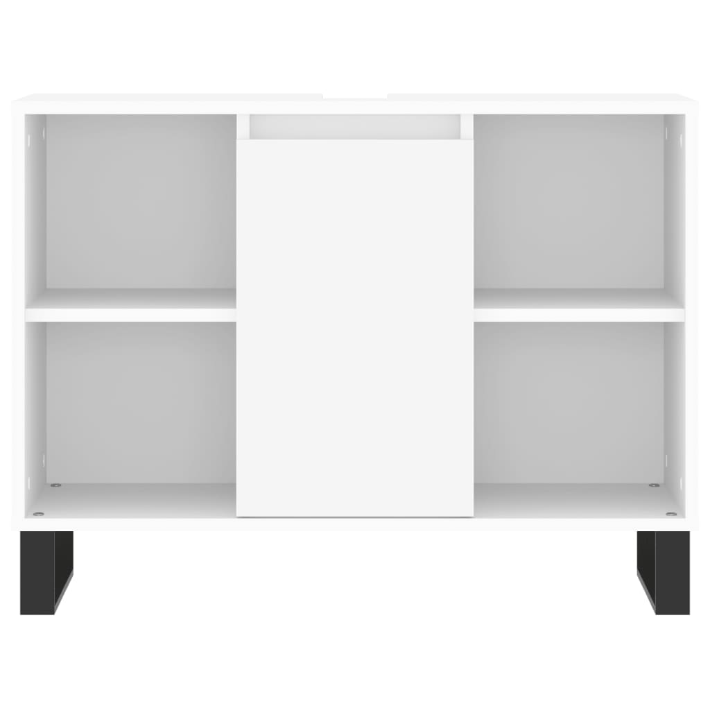 vidaXL Mueble de baño madera de ingeniería blanco 80x33x60 cm