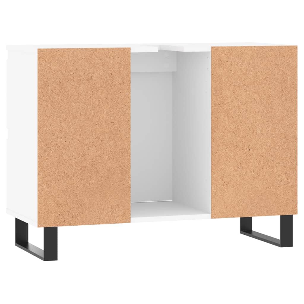 vidaXL Mueble de baño madera de ingeniería blanco 80x33x60 cm