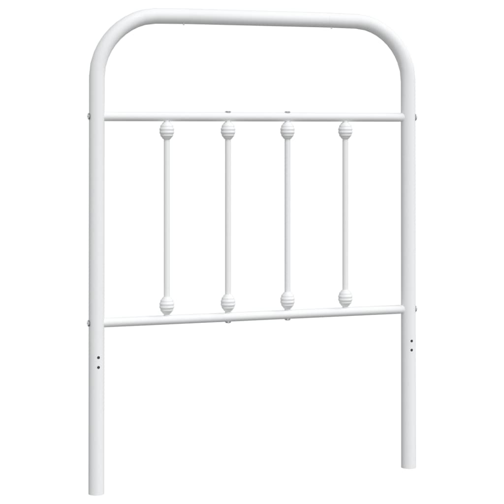 vidaXL Cabecero de metal blanco 75 cm