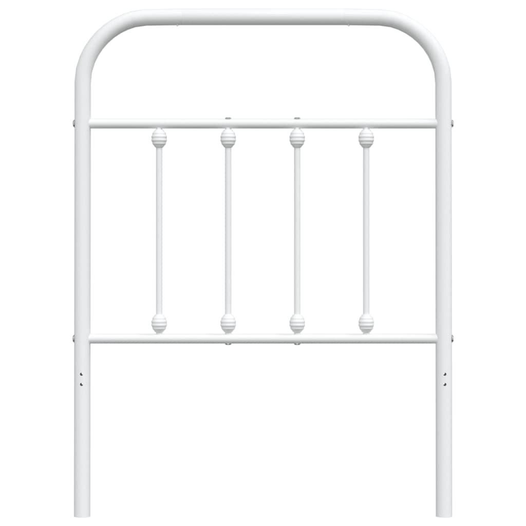 vidaXL Cabecero de metal blanco 75 cm