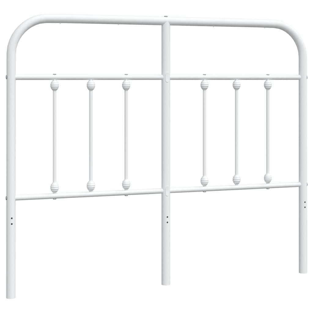 vidaXL Cabecero de metal blanco 120 cm