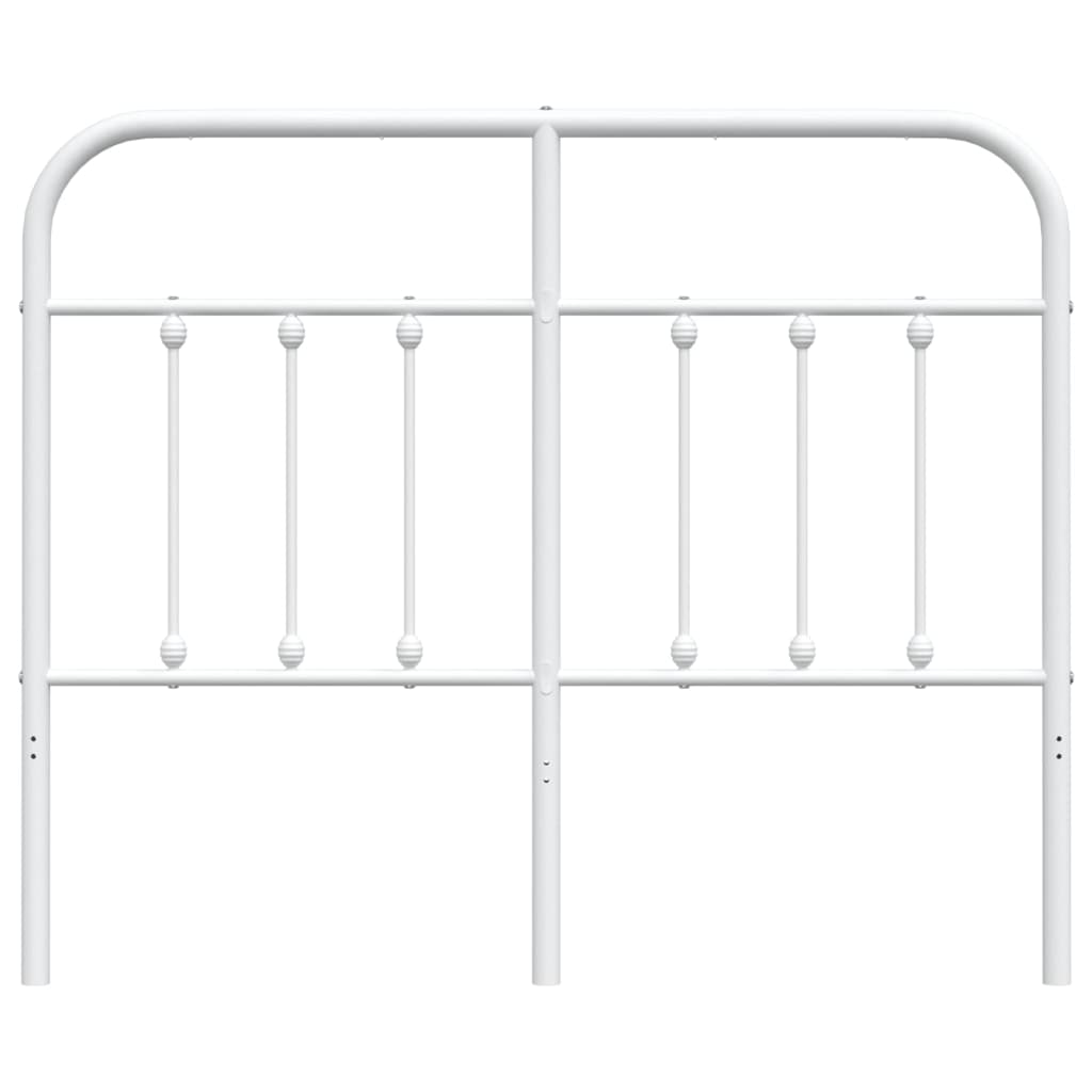 vidaXL Cabecero de metal blanco 120 cm