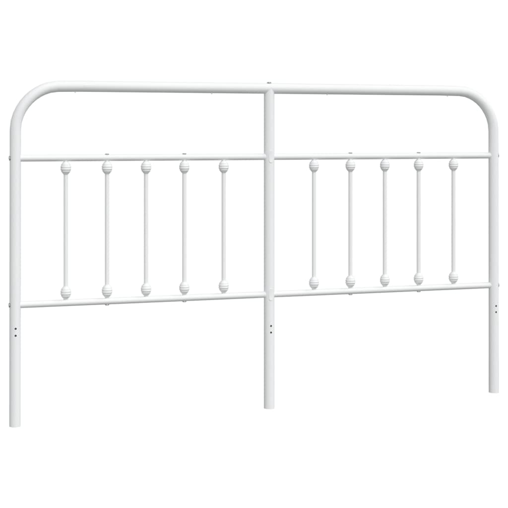 vidaXL Cabecero de metal blanco 180 cm