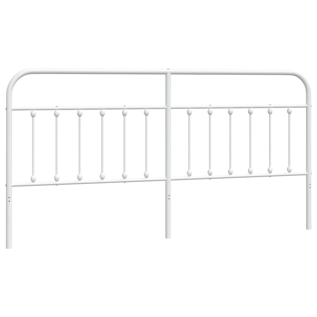 vidaXL Cabecero de metal blanco 193 cm