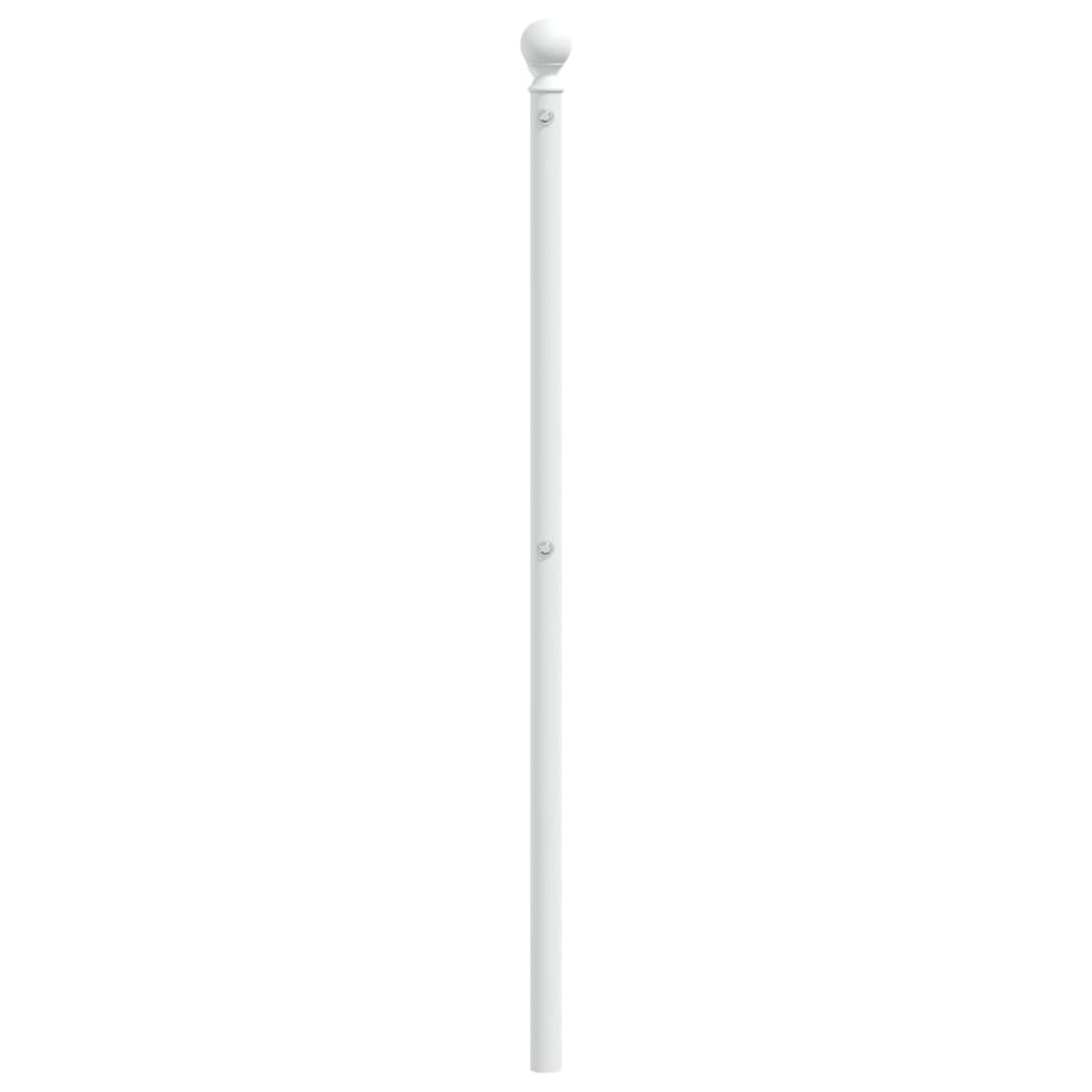 vidaXL Cabecero de metal blanco 200 cm