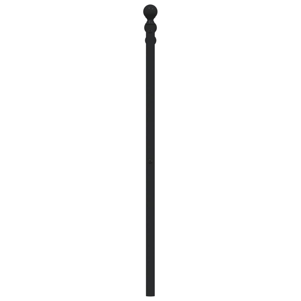 vidaXL Cabecero de metal negro 120 cm