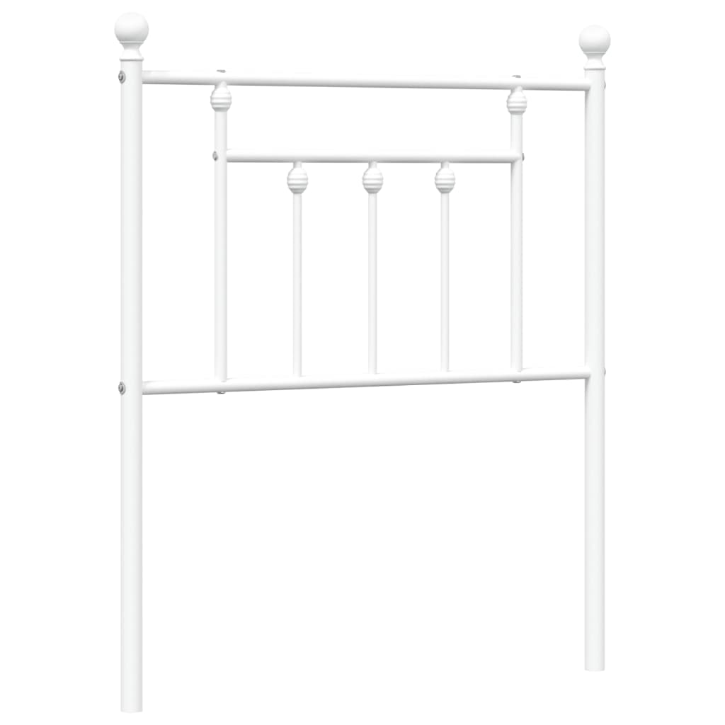 vidaXL Cabecero de metal blanco 75 cm