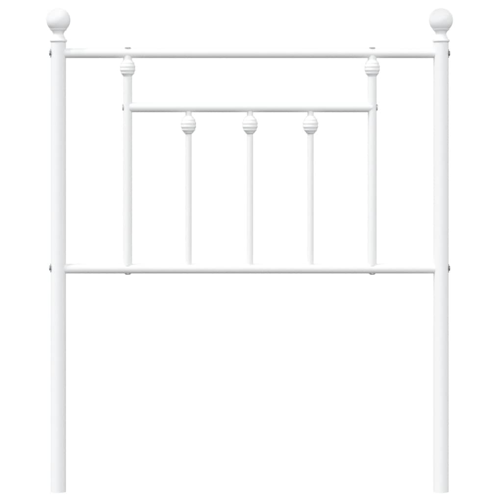 vidaXL Cabecero de metal blanco 75 cm