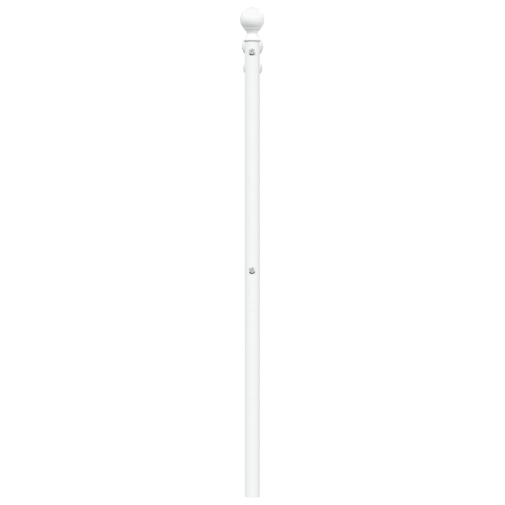 vidaXL Cabecero de metal blanco 120 cm