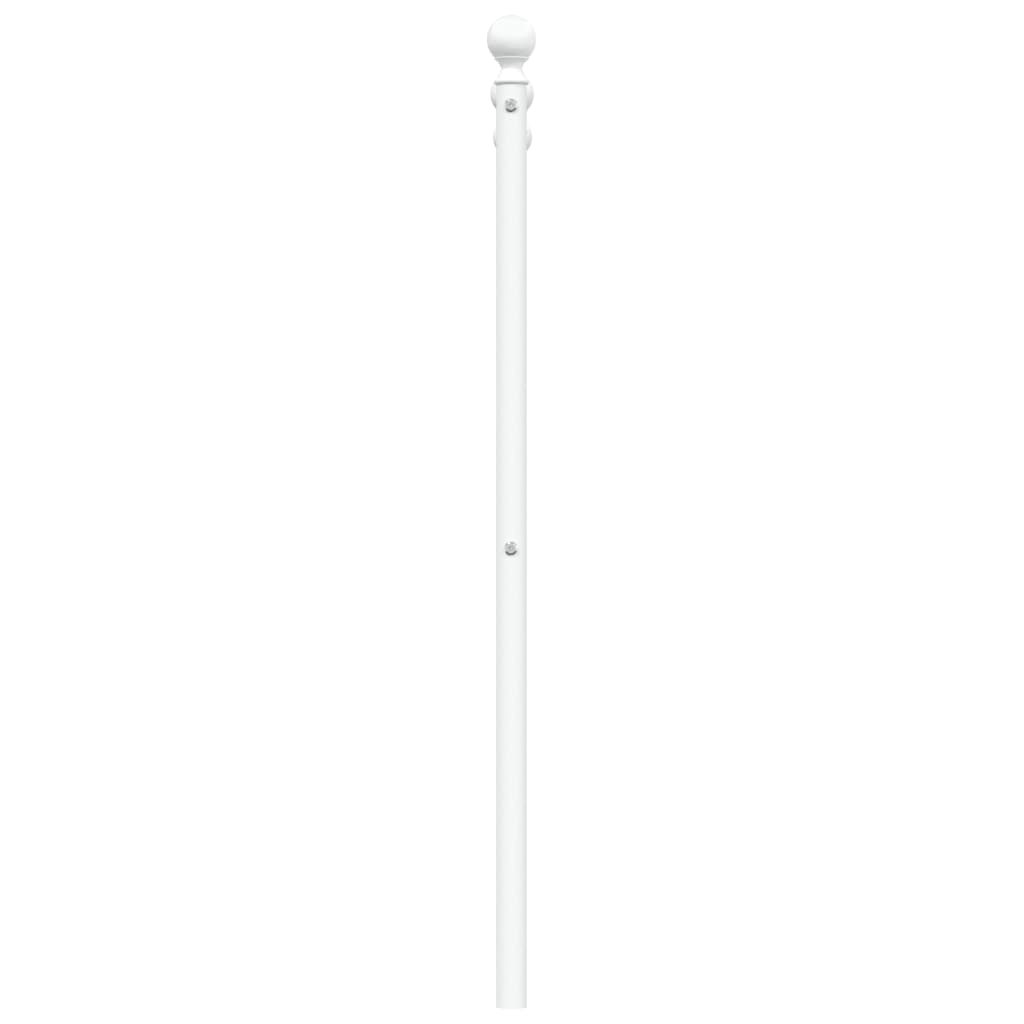 vidaXL Cabecero de metal blanco 180 cm