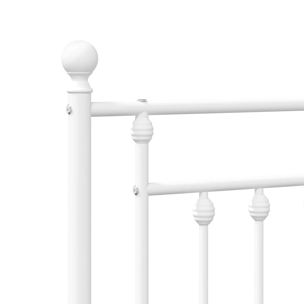 vidaXL Cabecero de metal blanco 180 cm