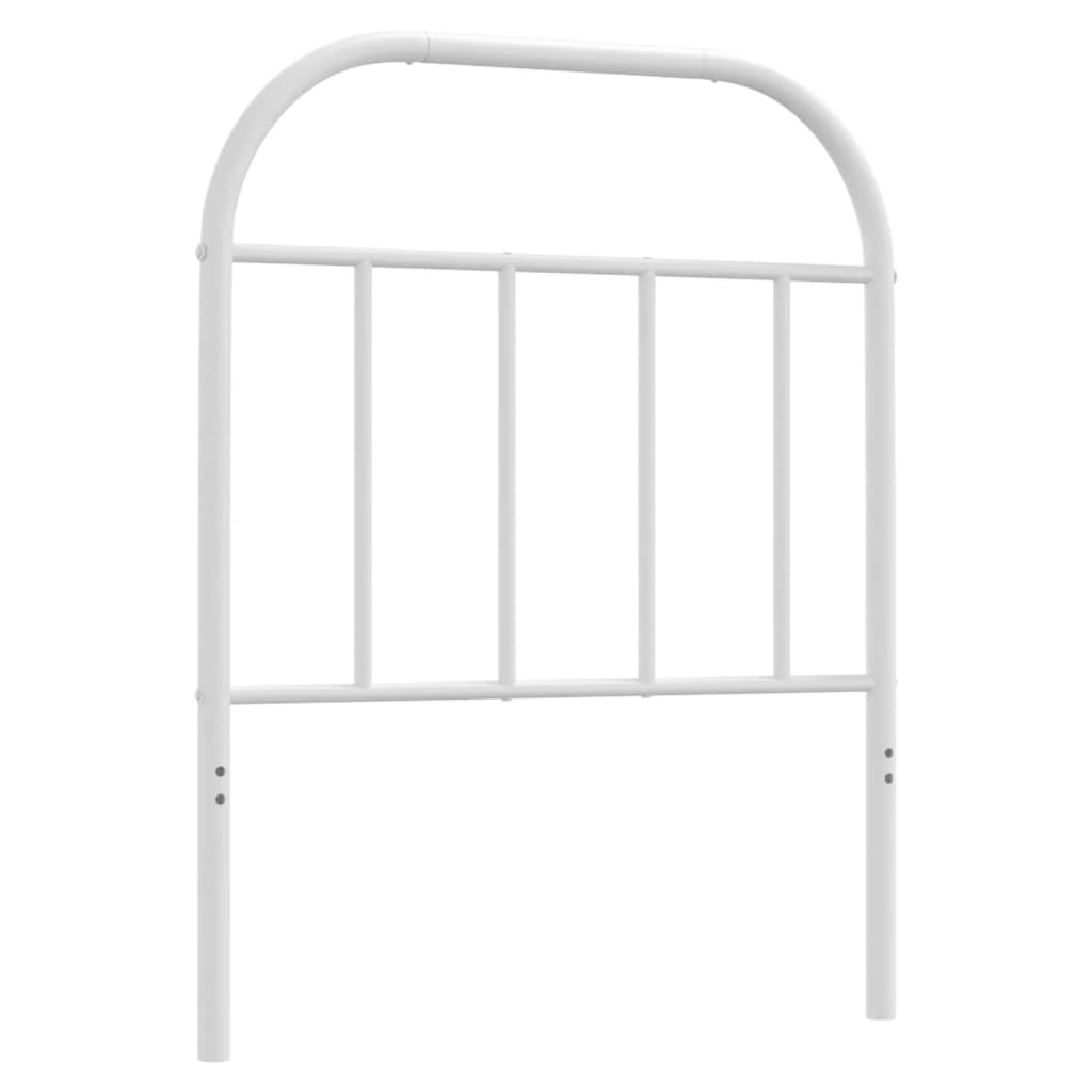 vidaXL Cabecero de metal blanco 75 cm