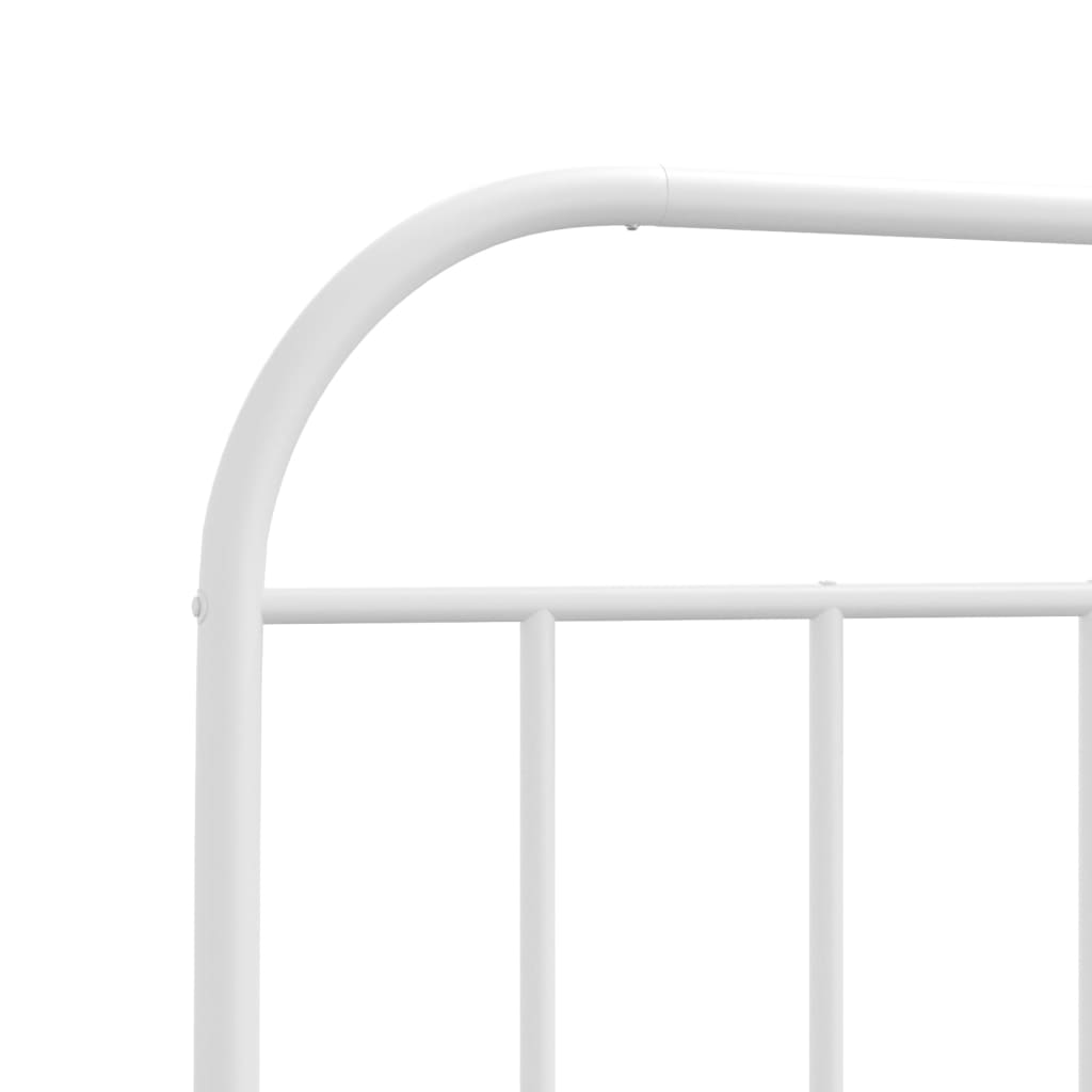 vidaXL Cabecero de metal blanco 75 cm