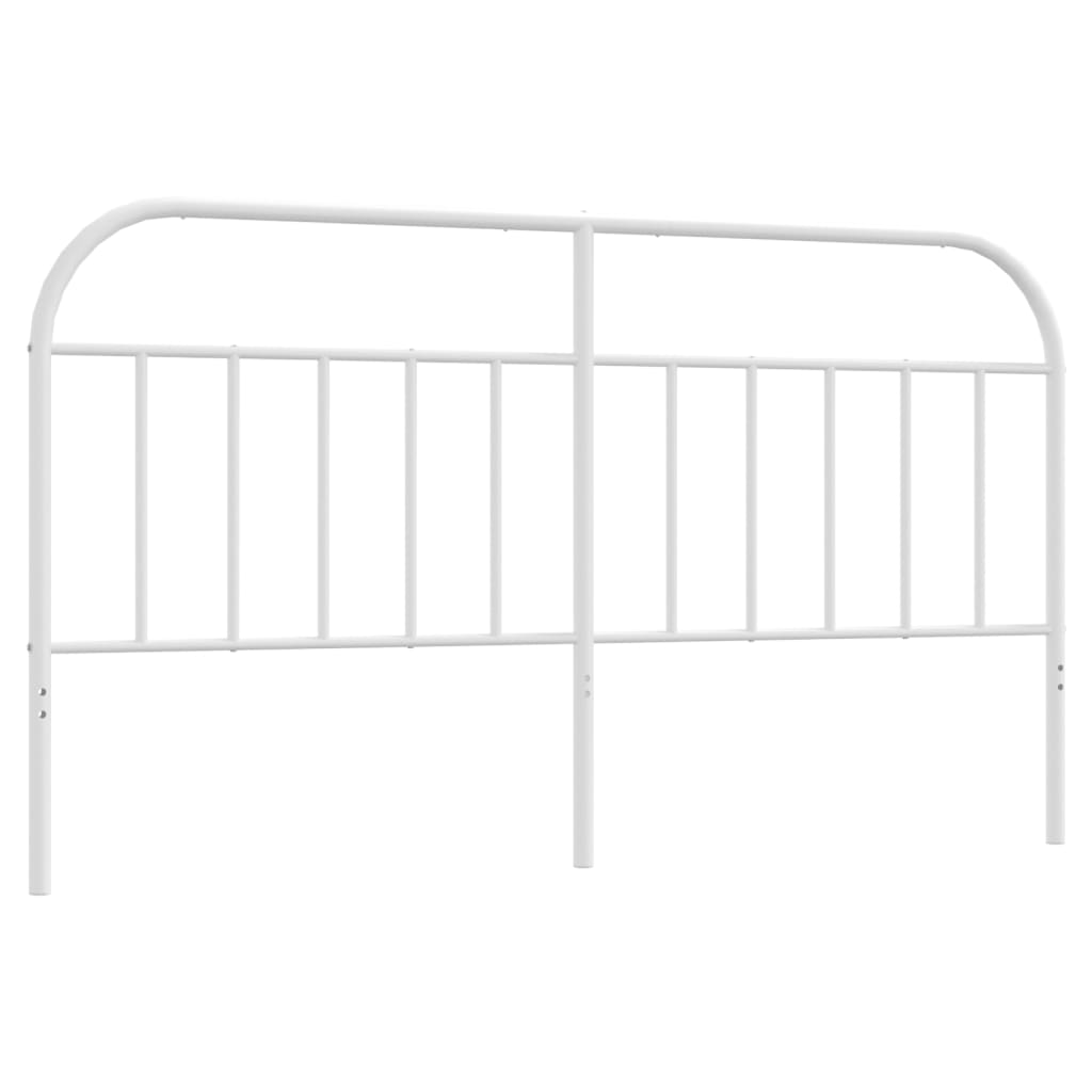 vidaXL Cabecero de metal blanco 160 cm