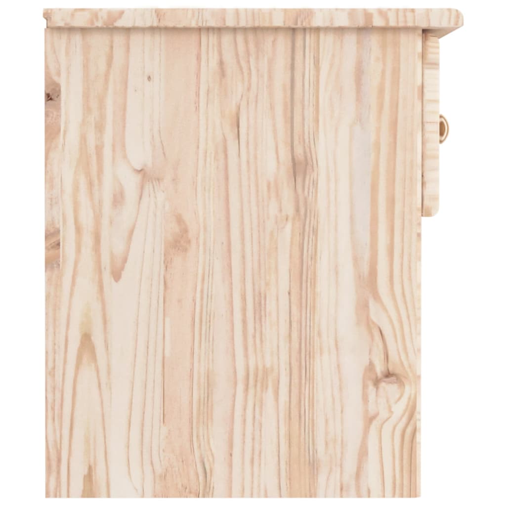 vidaXL Mesita de noche ALTA madera maciza de pino 41x35x41 cm