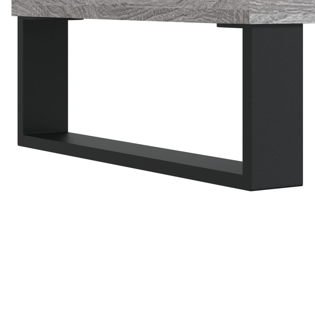 vidaXL Mesita de noche 2 uds madera ingeniería gris Sonoma 40x30x50 cm