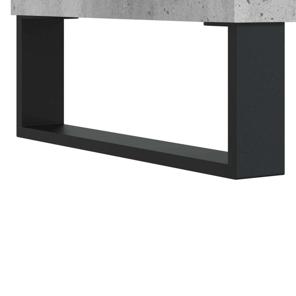 vidaXL Mesita noche 2 uds madera ingeniería gris hormigón 40x35x47,5cm