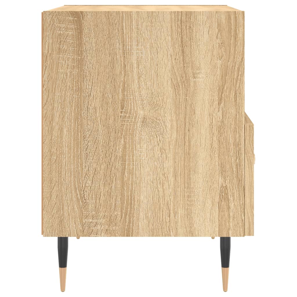 vidaXL Mesita noche 2 uds madera ingeniería roble Sonoma 40x35x47,5 cm