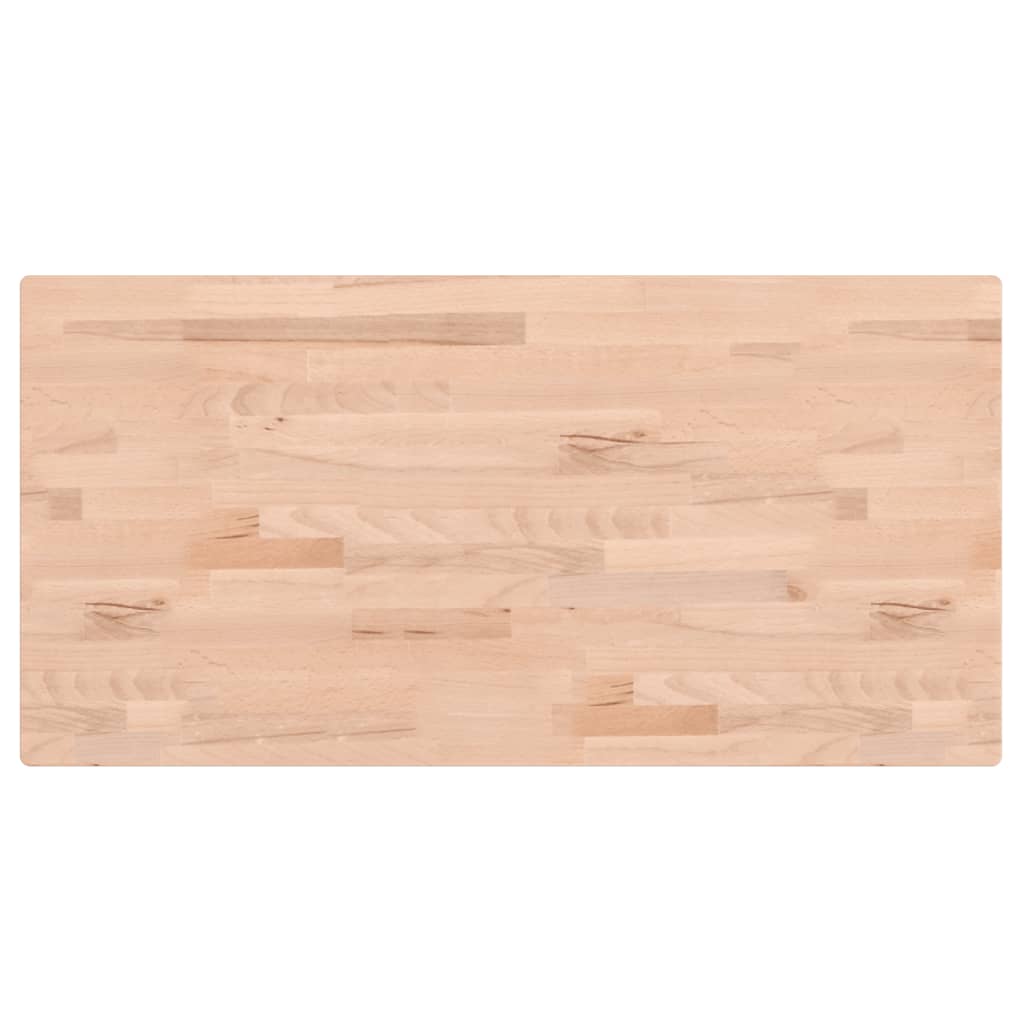 vidaXL Tablero rectangular de madera maciza de haya 80x40x1,5 cm