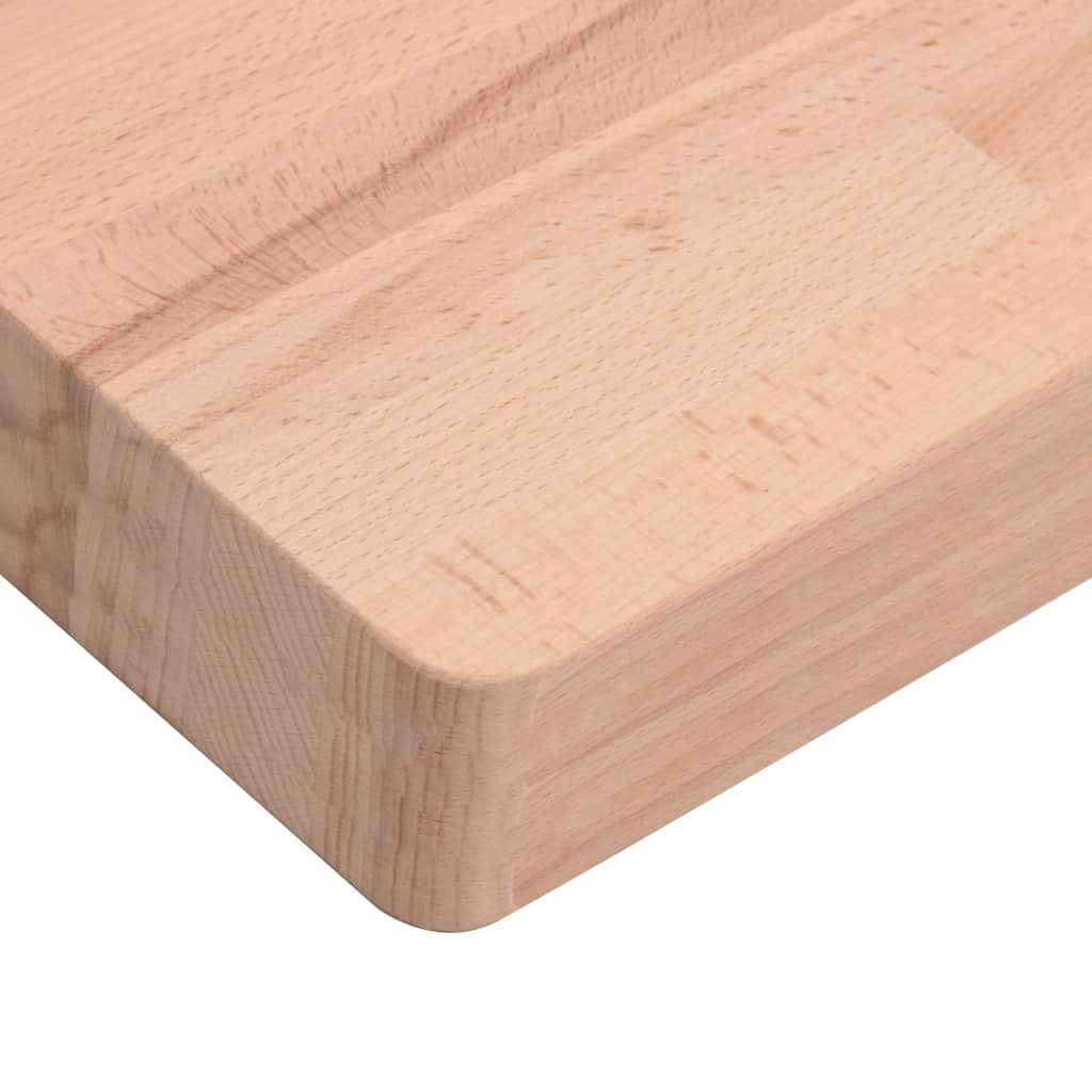 vidaXL Tablero rectangular de madera maciza de haya 100x50x4 cm