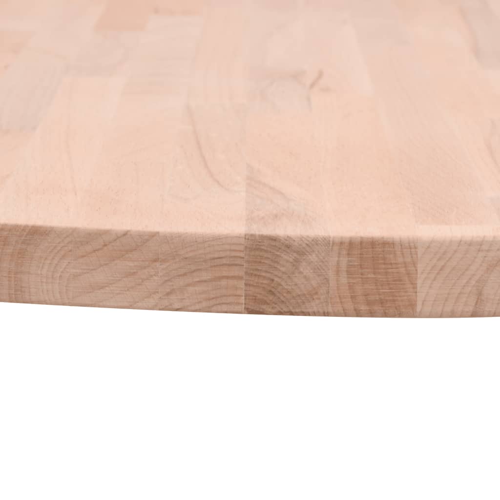 vidaXL Tablero redondo de madera maciza de haya Ø40x1,5 cm