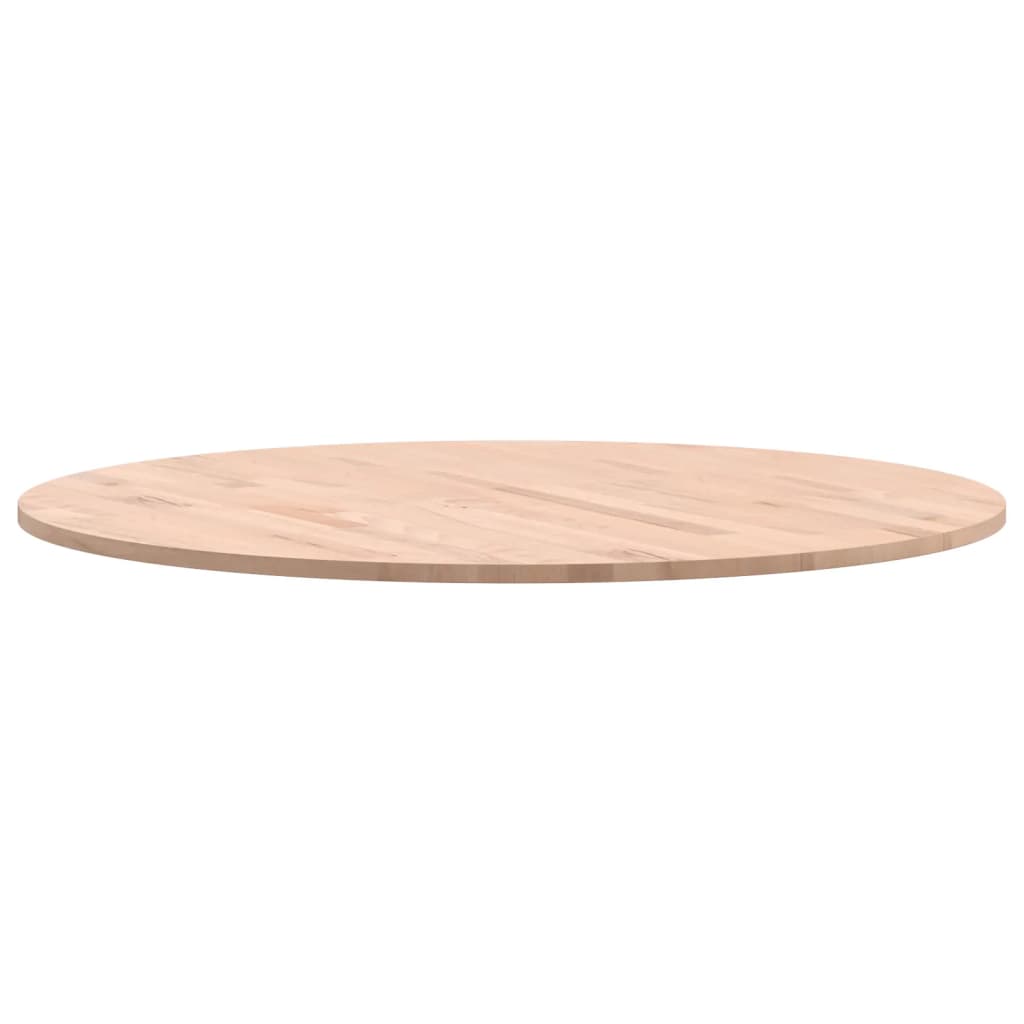 vidaXL Tablero redondo de madera maciza de haya Ø80x1,5cm