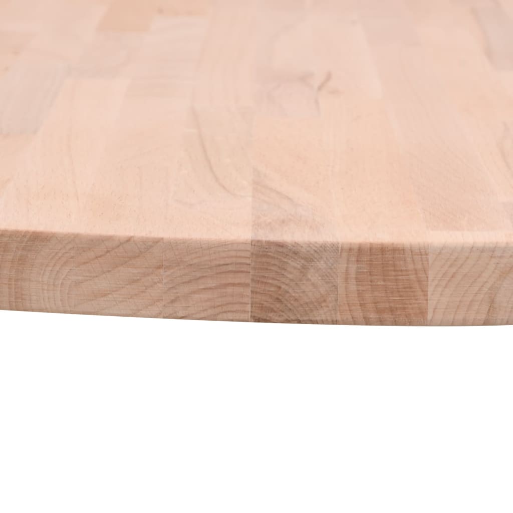 vidaXL Tablero redondo de madera maciza de haya Ø40x2,5 cm