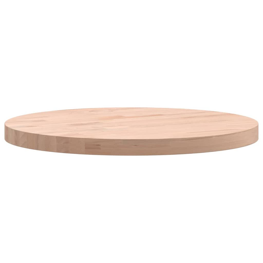 vidaXL Tablero redondo de madera maciza de haya Ø40x2,5 cm