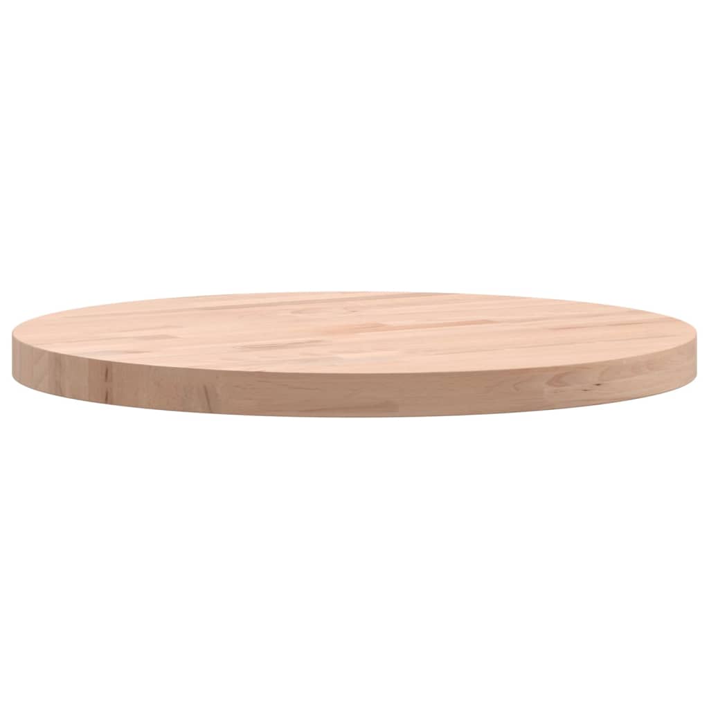 vidaXL Tablero redondo de madera maciza de haya Ø40x2,5 cm