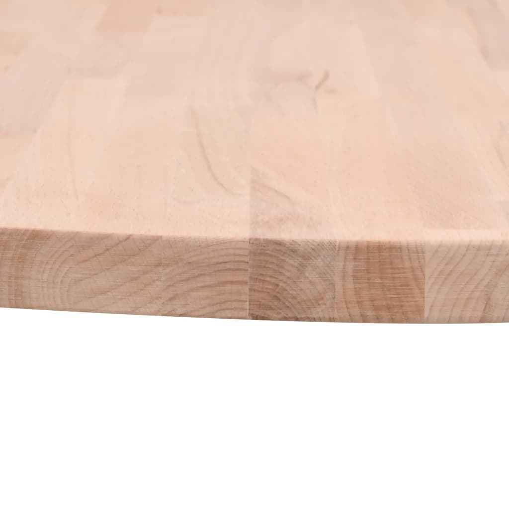 vidaXL Tablero redondo de madera maciza de haya Ø40x4 cm