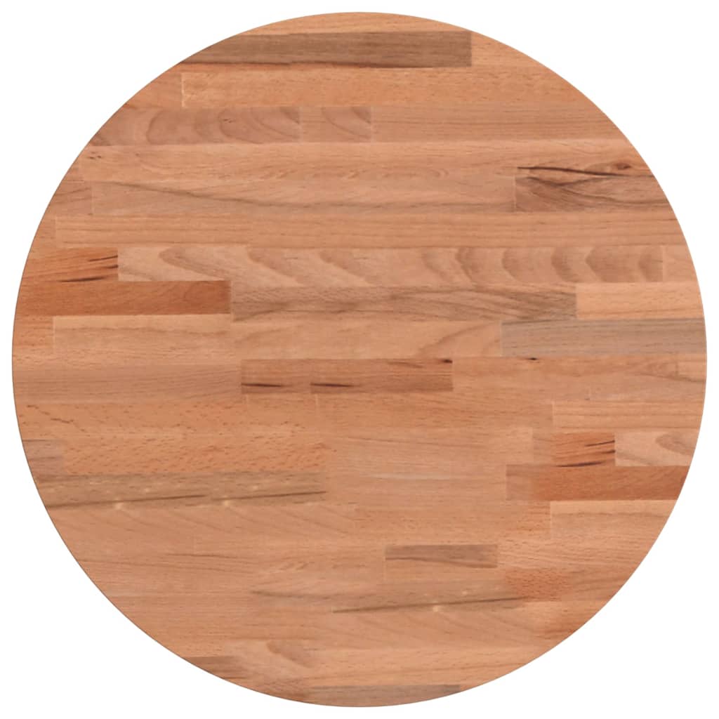 vidaXL Tablero redondo de madera maciza de haya Ø40x1,5 cm