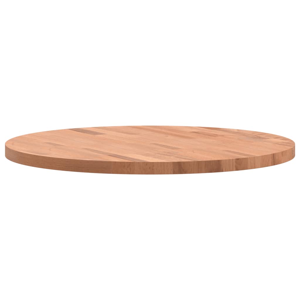 vidaXL Tablero redondo de madera maciza de haya Ø60x2,5 cm