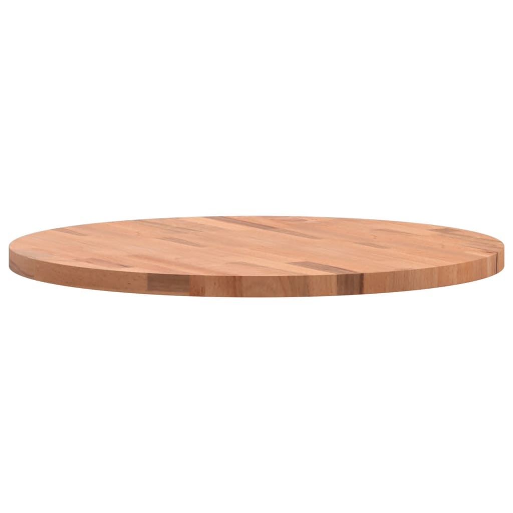 vidaXL Tablero redondo de madera maciza de haya Ø60x2,5 cm