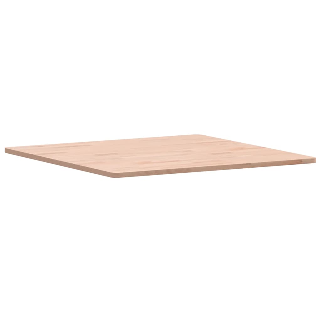 vidaXL Tablero de mesa cuadrado de madera maciza de haya 70x70x1,5 cm