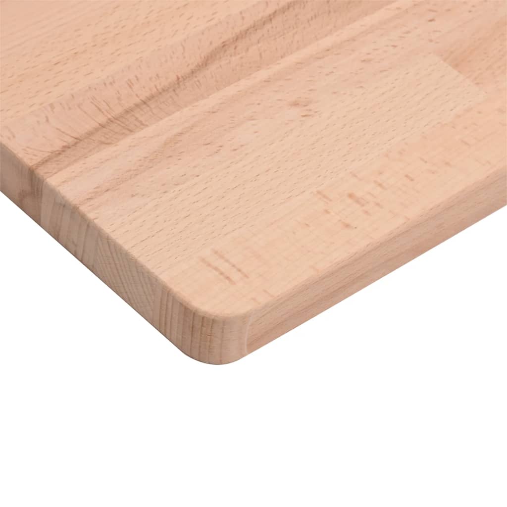 vidaXL Tablero de mesa cuadrado de madera maciza de haya 70x70x1,5 cm