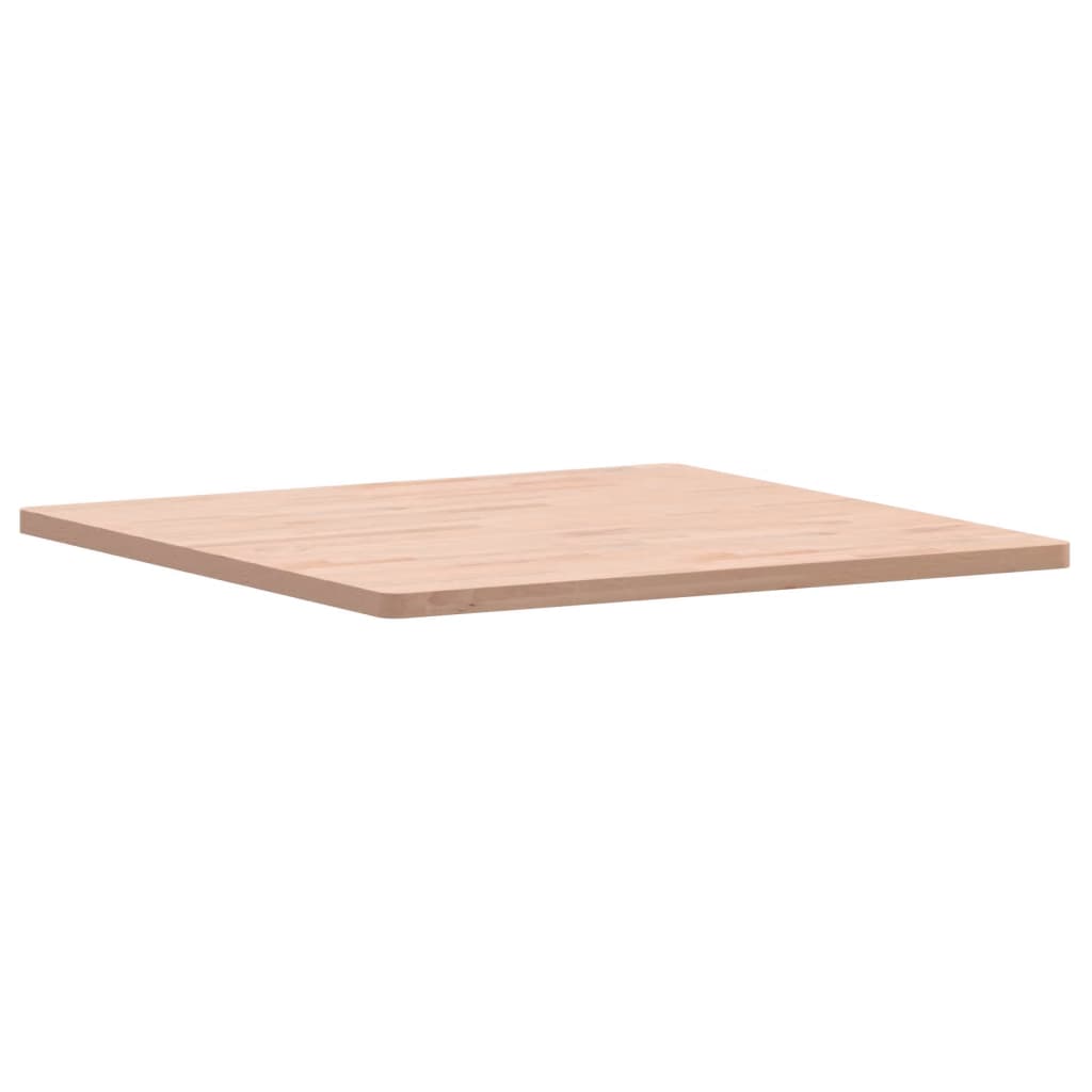 vidaXL Tablero de mesa cuadrado de madera maciza de haya 80x80x2,5 cm