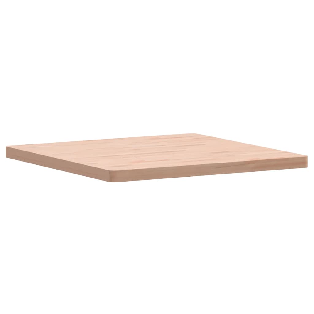 vidaXL Tablero de mesa cuadrado de madera maciza de haya 80x80x4 cm